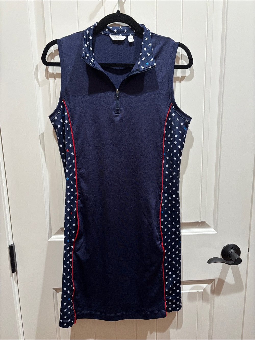 Lady Hagen golf dress 4th of July stars navy blue M